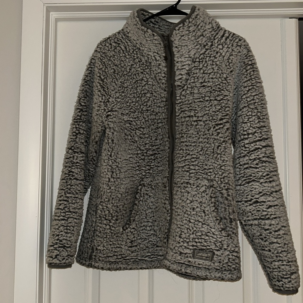 Eddie Bauer Gray Sherpa Jacket